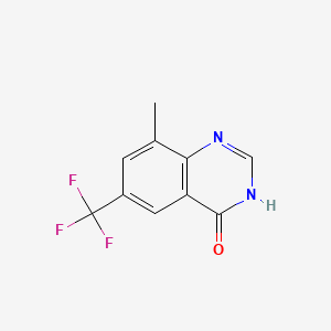 molecular formula C10H7F3N2O B14083374 8-methyl-6-(trifluoromethyl)-3H-quinazolin-4-one 