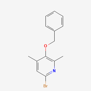 6-Bromo-2,4-dimethyl-3-(phenylmethoxy)pyridine