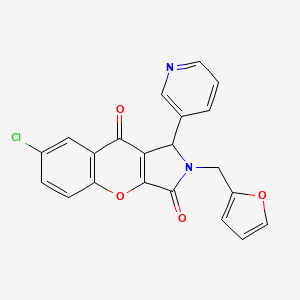 7-Chloro-2-(furan-2-ylmethyl)-1-(pyridin-3-yl)-1,2-dihydrochromeno[2,3-c]pyrrole-3,9-dione