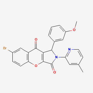 7-Bromo-1-(3-methoxyphenyl)-2-(4-methylpyridin-2-yl)-1,2-dihydrochromeno[2,3-c]pyrrole-3,9-dione