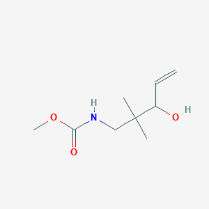 molecular formula C9H17NO3 B14083480 Methyl (3-hydroxy-2,2-dimethylpent-4-en-1-yl)carbamate CAS No. 101926-93-6