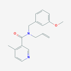 N-allyl-N-(3-methoxybenzyl)-4-methylnicotinamide