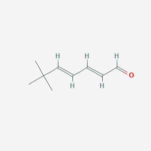 molecular formula C9H14O B14083501 (2E,4E)-6,6-dimethylhepta-2,4-dienal 