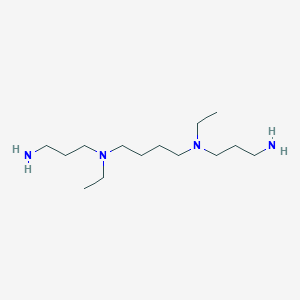 molecular formula C14H34N4 B14083502 1,4-Butanediamine, N,N'-bis(3-aminopropyl)-N,N'-diethyl- CAS No. 113812-23-0