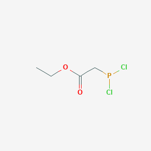 molecular formula C4H7Cl2O2P B14083524 Ethyl (dichlorophosphanyl)acetate CAS No. 1001-10-1