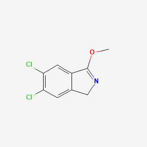 molecular formula C9H7Cl2NO B14083529 1H-Isoindole, 5,6-dichloro-3-methoxy- CAS No. 100813-58-9