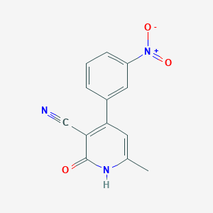 molecular formula C13H9N3O3 B14083532 6-Methyl-4-(3-nitrophenyl)-2-oxo-1,2-dihydropyridine-3-carbonitrile 