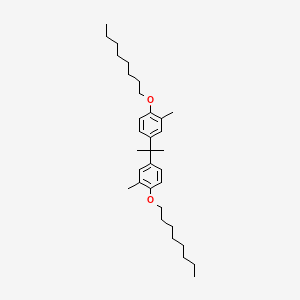 molecular formula C33H52O2 B14083541 2,2-Bis(3-methyl-4-(octyloxy)phenyl)propane 