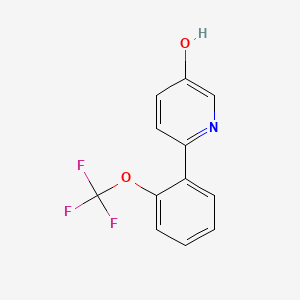 molecular formula C12H8F3NO2 B14083669 6-(2-(Trifluoromethoxy)phenyl)pyridin-3-ol 