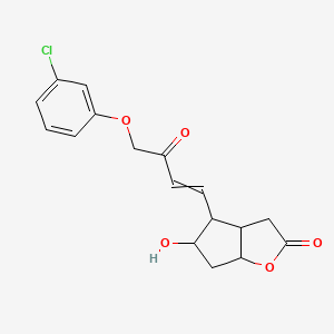 [3AA,4A(E),5B,6AA]-4-[4-(3-Chlorophenoxy)-3-oxo-1-butenyl]hexahydro-5-hydroxy-2H-cyclopenta[b]furan-2-one