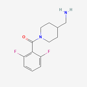 molecular formula C13H16F2N2O B14083855 {[1-(2,6-Difluorobenzoyl)piperidin-4-yl]methyl}amine 