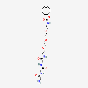 molecular formula C23H41N5O8 B14083867 (4Z)-cyclooct-4-en-1-yl N-(2-{2-[2-(2-{2-[2-(2-aminoacetamido)acetamido]acetamido}ethoxy)ethoxy]ethoxy}ethyl)carbamate 