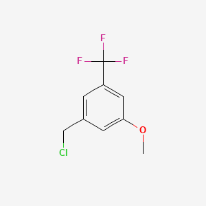 molecular formula C9H8ClF3O B14083872 1-(Chloromethyl)-3-methoxy-5-(trifluoromethyl)benzene 