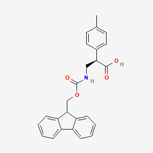 molecular formula C25H23NO4 B1408397 (R)-3-(9H-芴-9-基甲氧羰基氨基)-2-对甲苯基丙酸 CAS No. 1280787-01-0