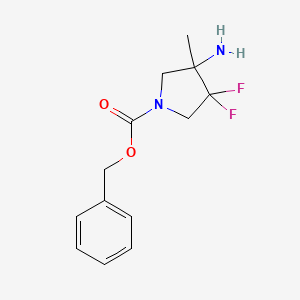 Benzyl 3-amino-4,4-difluoro-3-methylpyrrolidine-1-carboxylate