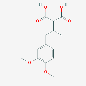 [1-(3,4-Dimethoxyphenyl)propan-2-yl]propanedioic acid