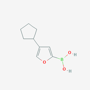 (4-Cyclopentylfuran-2-yl)boronic acid