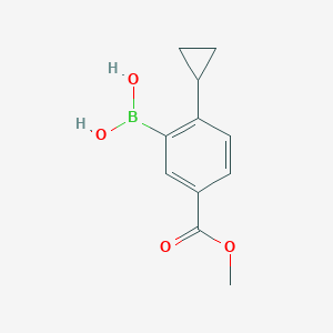 (2-Cyclopropyl-5-(methoxycarbonyl)phenyl)boronic acid