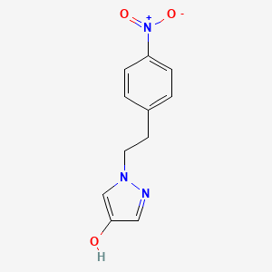 molecular formula C11H11N3O3 B1408401 1-[2-(4-Nitrophenyl)-ethyl]-1H-pyrazol-4-ol CAS No. 1771123-34-2