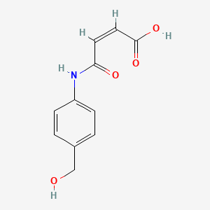 molecular formula C11H11NO4 B1408402 4-{[4-(羟甲基)苯基]氨基}-4-氧代丁-2-烯酸 CAS No. 1440537-87-0