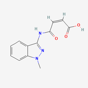 molecular formula C12H11N3O3 B1408403 4-[(1-甲基-1H-吲唑-3-基)氨基]-4-氧代-2-烯酸 CAS No. 1440537-86-9