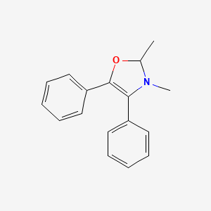 molecular formula C17H17NO B14084041 Oxazole, 2,3-dihydro-2,3-dimethyl-4,5-diphenyl- CAS No. 102536-93-6