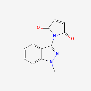 molecular formula C12H9N3O2 B1408405 1-(1-甲基-1H-吲唑-3-基)-1H-吡咯-2,5-二酮 CAS No. 1440535-46-5