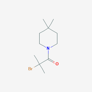 molecular formula C11H20BrNO B1408412 2-溴-1-(4,4-二甲基哌啶-1-基)-2-甲基丙酮 CAS No. 1592782-03-0