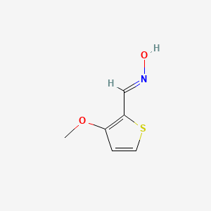 molecular formula C6H7NO2S B1408414 3-Methoxythiophene-2-carbaldehyde oxime CAS No. 1824827-05-5