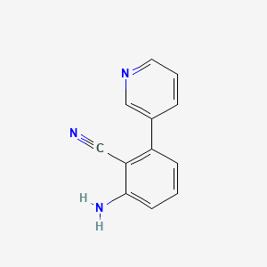 2-Amino-6-(pyridin-3-yl)benzonitrile