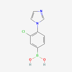 (3-Chloro-4-(1H-imidazol-1-yl)phenyl)boronic acid