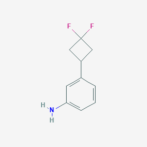 molecular formula C10H11F2N B1408431 3-(3,3-Difluorocyclobutyl)benzenamine CAS No. 1889232-33-0