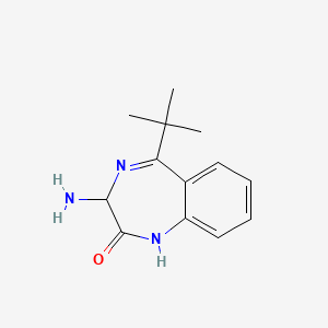 3-Amino-5-tert-butyl-1,3-dihydro-1,4-benzodiazepin-2-one