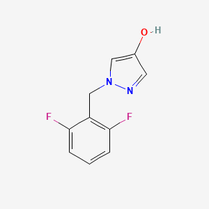 molecular formula C10H8F2N2O B1408434 1-(2,6-Difluorobenzyl)-1H-pyrazol-4-ol CAS No. 1596958-21-2