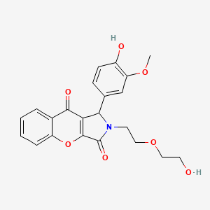 2-[2-(2-Hydroxyethoxy)ethyl]-1-(4-hydroxy-3-methoxyphenyl)-1,2-dihydrochromeno[2,3-c]pyrrole-3,9-dione