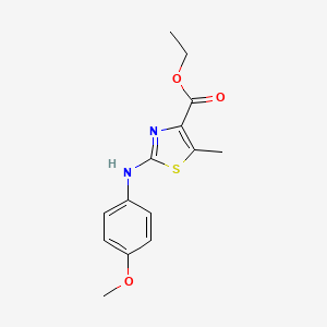 2-(4-Methoxyphenylamino)-5-methylthiazole-4-carboxylic acid ethyl ester