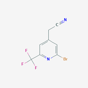 2-Bromo-6-(trifluoromethyl)pyridine-4-acetonitrile