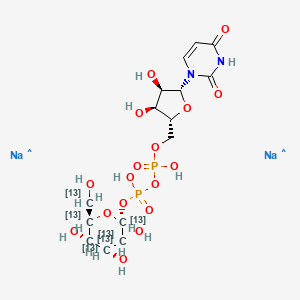 Uridine diphosphate-alpha-D-glucose, disodium salt (glucose-13C6, 99%)