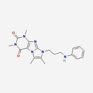 1,3,6,7-tetramethyl-8-[3-(phenylamino)propyl]-1H-imidazo[2,1-f]purine-2,4(3H,8H)-dione