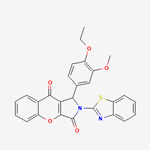 2-(1,3-Benzothiazol-2-yl)-1-(4-ethoxy-3-methoxyphenyl)-1,2-dihydrochromeno[2,3-c]pyrrole-3,9-dione