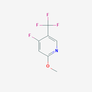 B1408455 4-Fluoro-2-methoxy-5-(trifluoromethyl)pyridine CAS No. 1227574-02-8