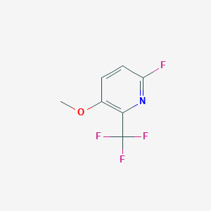 molecular formula C7H5F4NO B1408456 6-Fluoro-3-methoxy-2-(trifluoromethyl)pyridine CAS No. 1227579-76-1