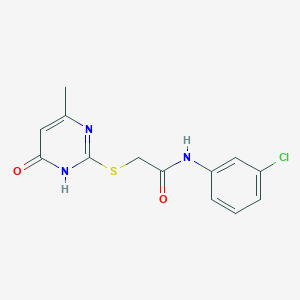 N-(3-chlorophenyl)-2-[(4-hydroxy-6-methylpyrimidin-2-yl)sulfanyl]acetamide