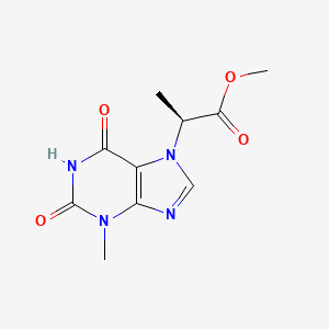 methyl (S)-2-(3-methyl-2,6-dioxo-1,2,3,6-tetrahydro-7H-purin-7-yl)propanoate