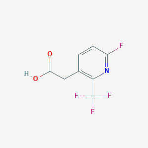 B1408461 6-Fluoro-2-(trifluoromethyl)pyridine-3-acetic acid CAS No. 1227514-47-7