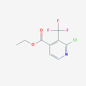 molecular formula C9H7ClF3NO2 B1408462 2-氯-3-(三氟甲基)异烟酸乙酯 CAS No. 1227575-51-0