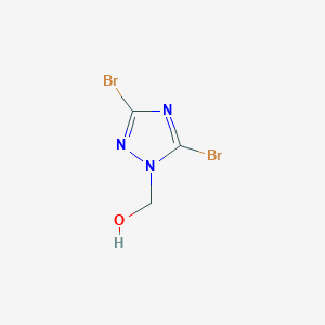 molecular formula C3H3Br2N3O B1408469 (3,5-二溴-1H-1,2,4-三唑-1-基)甲醇 CAS No. 1674389-79-7