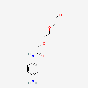 B1408476 N-(4-Amino-phenyl)-2-[2-(2-methoxy-ethoxy)-ethoxy]-acetamide CAS No. 1987007-50-0