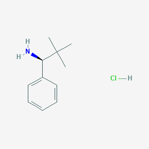 molecular formula C11H18ClN B1408483 (S)-2,2-二甲基-1-苯丙-1-胺盐酸盐 CAS No. 108082-57-1
