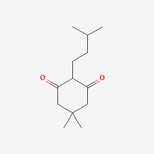 molecular formula C13H22O2 B14084843 5,5-Dimethyl-2-(3-methylbutyl)cyclohexane-1,3-dione CAS No. 101170-43-8